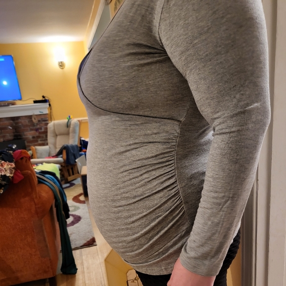 🏷= $1 MUST Bundle Long Sleeve Grey Stretch Shirt - Picture 4 of 8